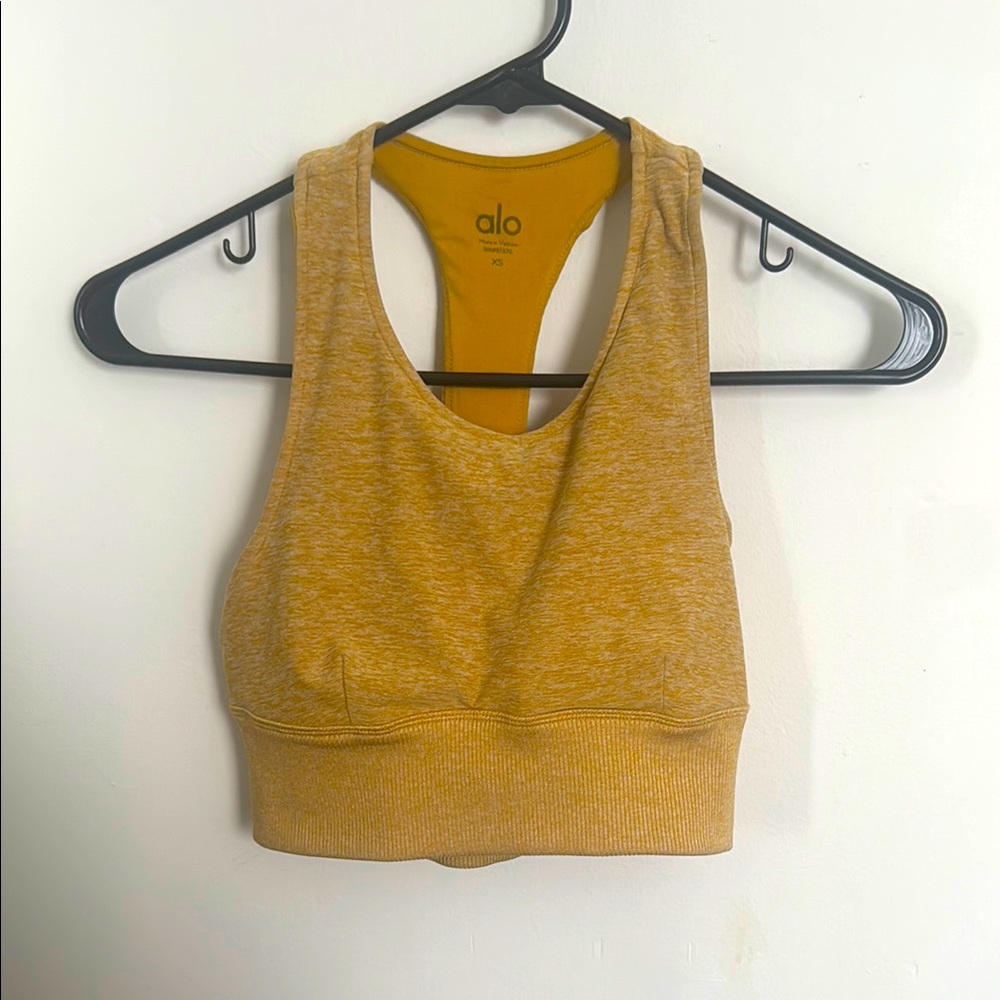 Alo Yellow serenity Bra